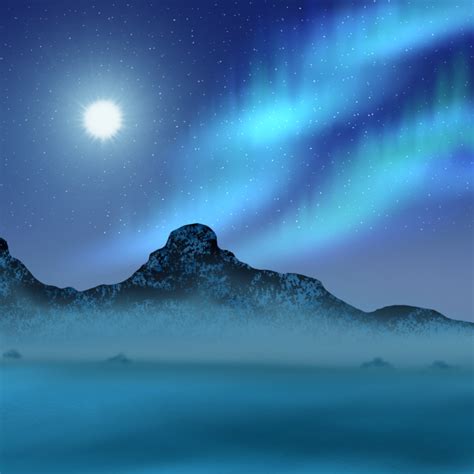 Northern Lights in nightsky