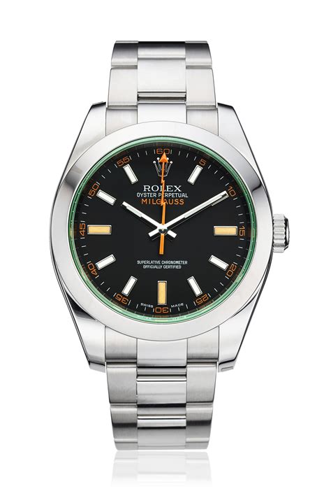 ROLEX, GREEN CRYSTAL MILGAUSS, REF. 116400GV, | Christie’s