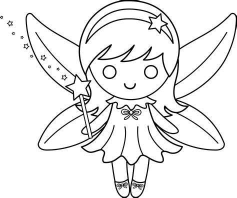 Fairies clipart outline, Fairies outline Transparent FREE for download ...