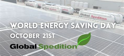 World Energy Saving Day - Global Spedition