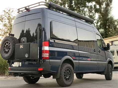 Mercedes Sprinter Adjustable Roof Rack by FreedomVanGo