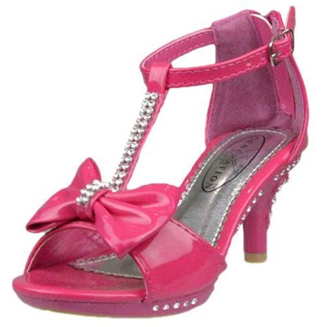 Sparkling Fuchsia Pink Dress Sandals for Kids