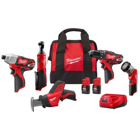 Murdoch's – Milwaukee Tool - M12 Cordless LITHIUM-ION 5-Tool Combo Kit ...