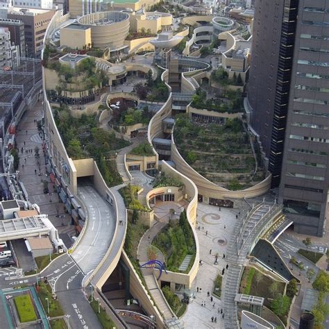 Roof Gardens at Namba Parks, Osaka, Japan | Amusing Planet