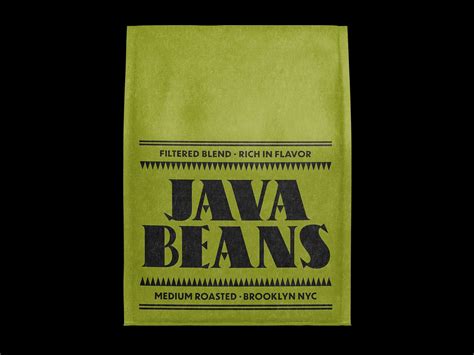 Java Beans Medium Roasted by Christopher Caldwell on Dribbble in 2020 | Beans, Roast, Java