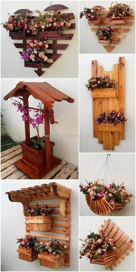 So many cool DIY pallet ideas for the garden. Unique pallet plant ...