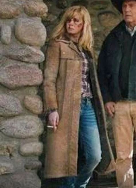 Beth Dutton Suede Leather Coat Yellowstone - Western Outfitters