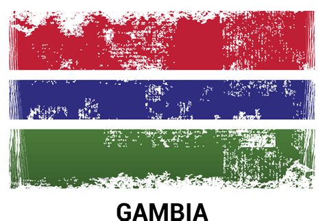 Gambia flag design vector 13268540 Vector Art at Vecteezy