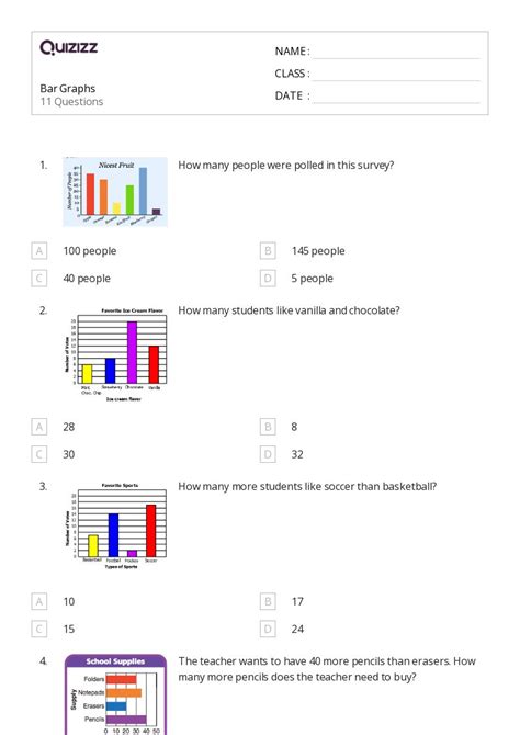 50+ Bar Graphs worksheets for 5th Grade on Quizizz | Free & Printable