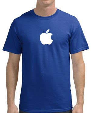 raku716 : Apple Logo T-shirt retro Brand New