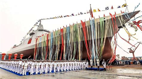 China's Most Powerfull Warship Type 055 Class Renhai Guided Missile Destroyer Launched -II ...