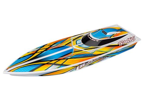 Traxxas Blast RTR 24-inch Deep-V Boat with ESC, ORANGE TRA38104-1 ...