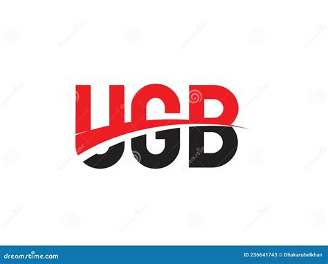 UGB Letter Initial Logo Design Vector Illustration Stock Image - Image ...