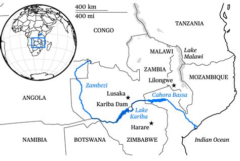 Zambezi River Map