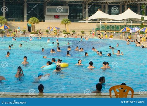 Swimming Pool, People in Swimming Editorial Photography - Image of ...