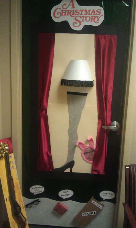 Door #6 brings the holiday classic "A Christmas Story" to life! The lamp even lights up ...