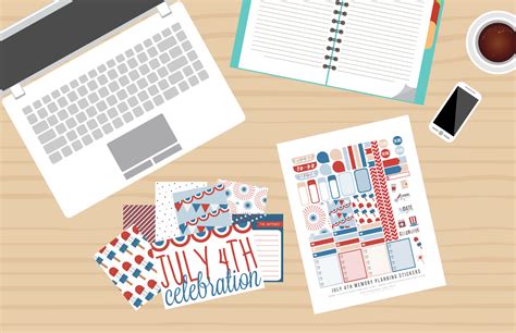 five sixteenths blog: Patriotic Memory Planning Stickers & Journaling Cards