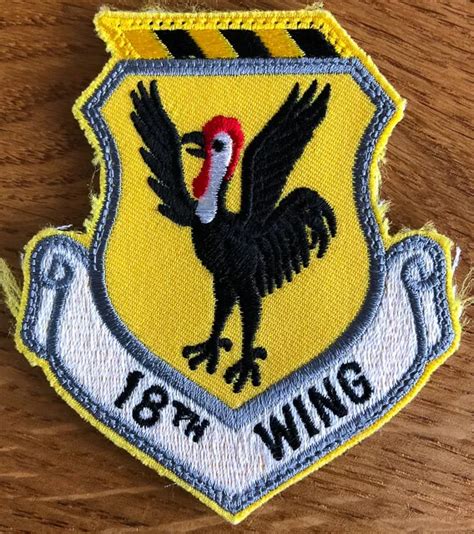 USAF 18TH COMBAT Wing Kadena Air Base - PATCH £5.00 - PicClick UK