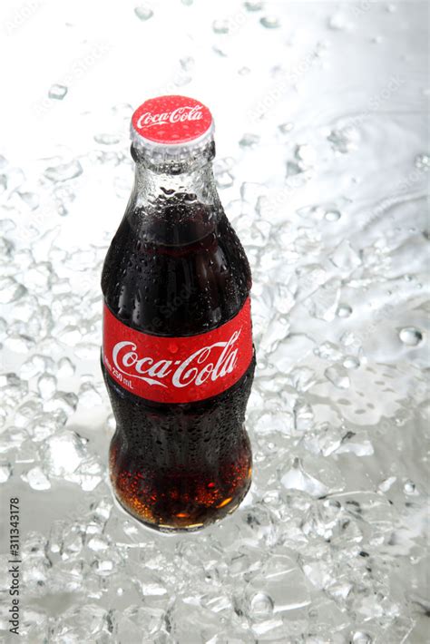 coca cola with water splash Stock Photo | Adobe Stock