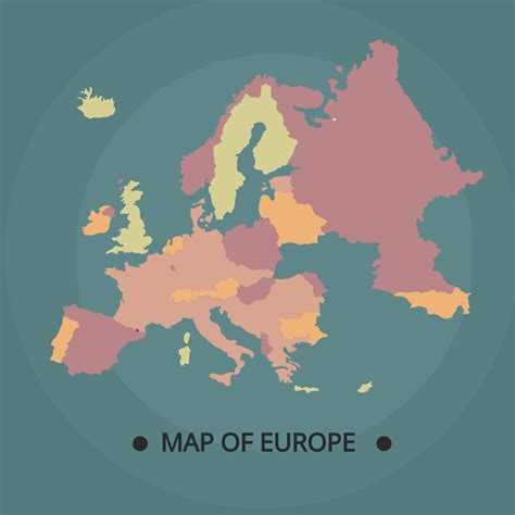 Simple Europe Map Vector Template - Edit Online & Download Example | Template.net
