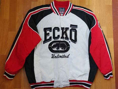 ECKO UNLTD jacket white nylon vintage Ecko jacket 90s | Etsy