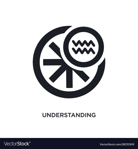 Understanding isolated icon simple element from Vector Image