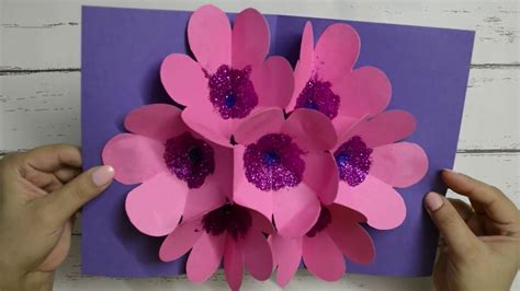 Free Printable Flower Pop Up Card Templates | Best Flower Site