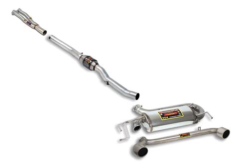 Best Exhaust - Supersprint VW Golf mk4 R32 racing system with centre cat 100mm tips 325712 ...