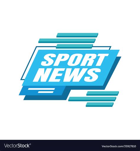 Sport news banner design Royalty Free Vector Image