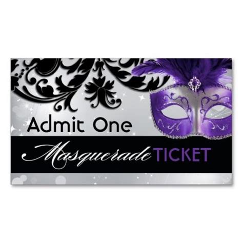 Masquerade Admission Tickets | Zazzle.com.au (With images) | Masquerade party invitations ...