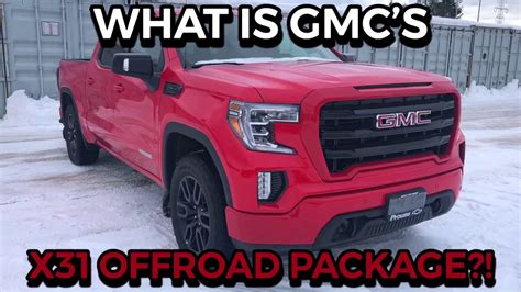 What is the GMC Sierra X31 OFF-ROAD PACKAGE?! - YouTube