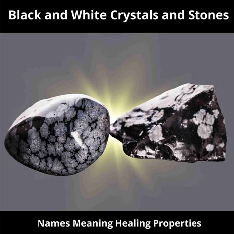 Black and White Crystals and Stones-Meaning-Healing Properties-Names - Golden Light Healing Crystals