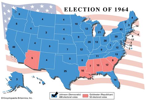 1964 Electoral College Map - St Louis Zip Code Map