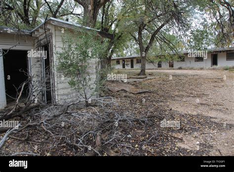 Glenrio ghost town along Historic route 66, Glenrio, Texas Stock Photo ...