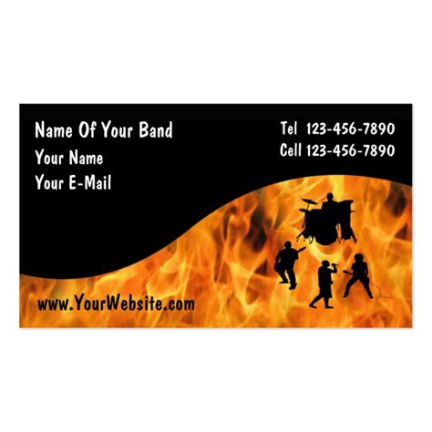 Rock Band Business Cards