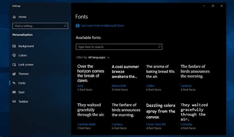 Microsoft to make fonts management easier on Windows 10