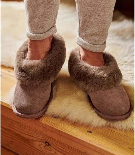 gris mink | Chaussons bottes - Femme - Peau de Mouton | Woolover FR