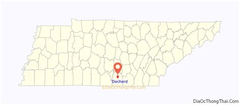 Map of Decherd city