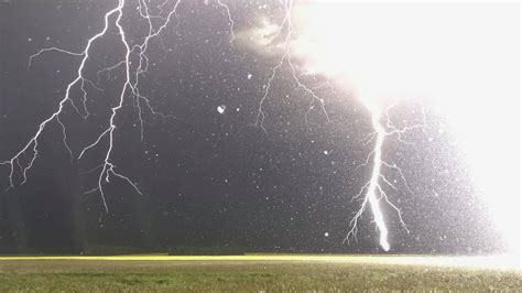 Close up lightning strike I captured west of Millet, Alberta, Canada at 1:50AM on July 24th ...