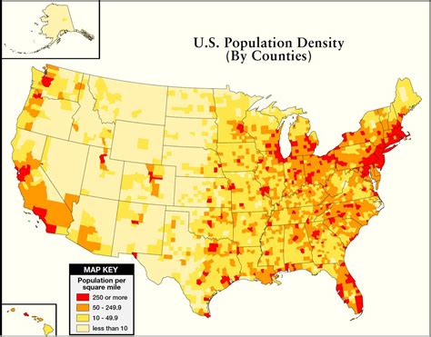 Map Of Us Population Density 2020