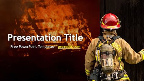 Firefighter PowerPoint Template - Prezentr PPT Templates