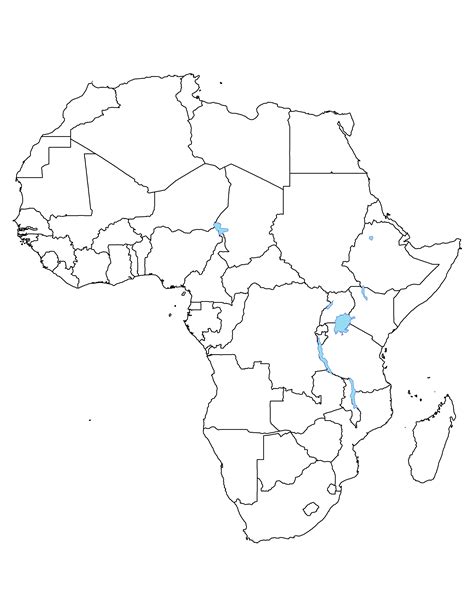 Africa Map Blank - ClipArt Best