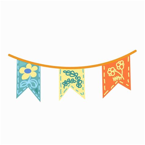 Festive flags on the theme of spring and flowers. 5725337 Vector Art at ...