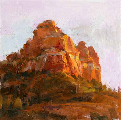 qiang-huang, a daily painter: "Rock Piles in Sedona"