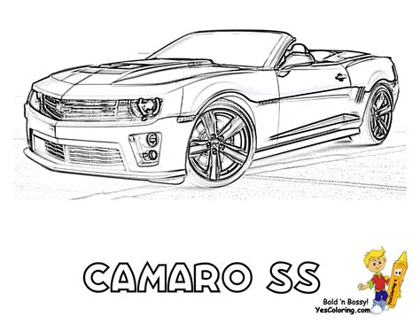 Chevrolet Camaro Coloring Pages - Rev Up Your Creativity