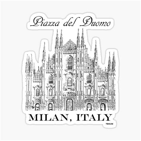 "Piazza del Duomo" Sticker for Sale by 206Grafiks | Redbubble