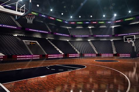 Premium Photo | Basketball court. Sport arena.