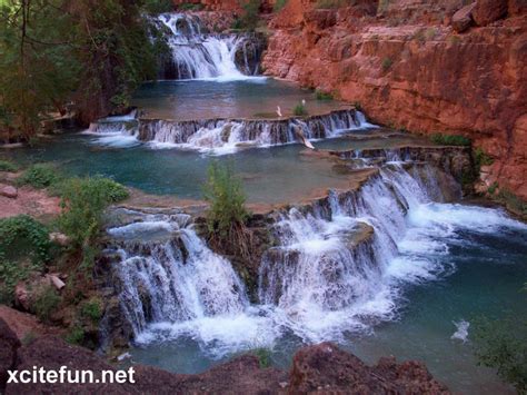 Havasu Creek - Rich Colored Waterfalls - XciteFun.net