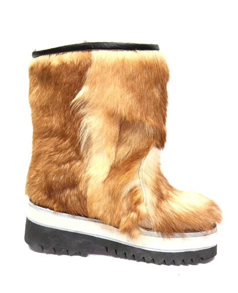 Women Brown Fur Boots | Mongulai.com