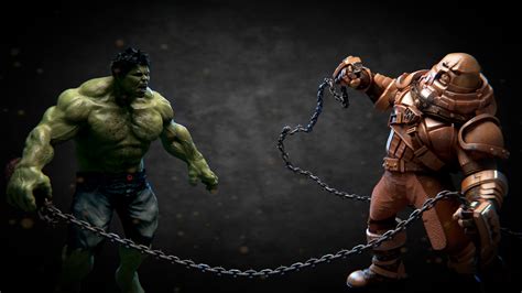 Hulk vs Juggernaut - BlenderNation